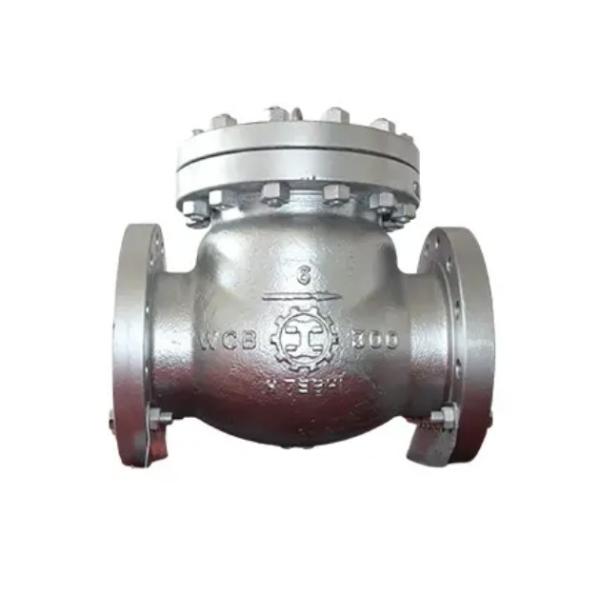 API ANSI 300LB 6Inch WCB Carbon Steel Flange Check Valves Used In Power Plant