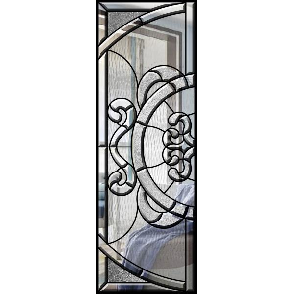 Removable Theft Proof Decorative Panel Glass Brass / Nickel / Patina Caming