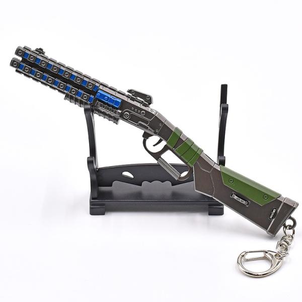 Customers Customize popular shooting games Ape x mini metal gun models keychain 16 cm gift