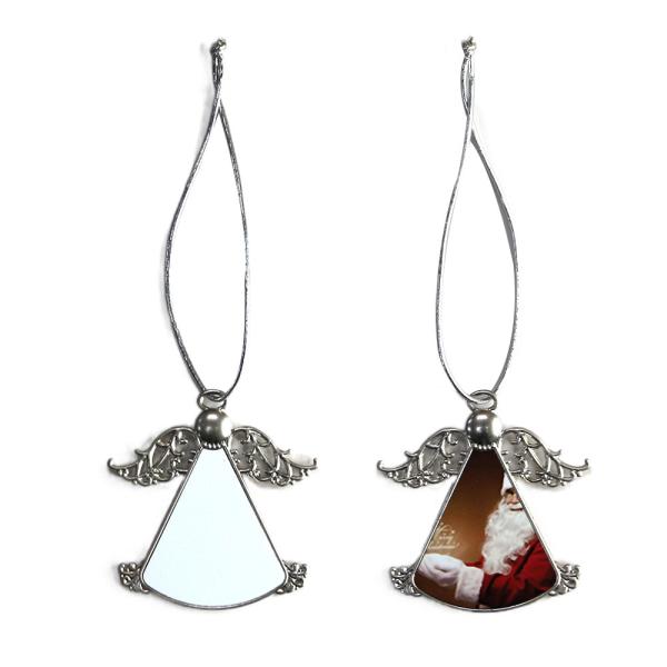 Personalized Sublimation Aluminium Hanging Christmas Decorations Metal Sublimation Christmas Ornament Blanks