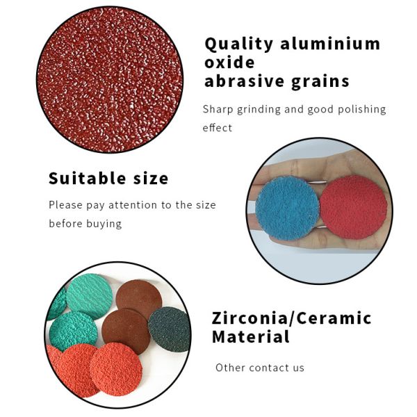 Aluminum Oxide Sanding Roloc Quick Change Discs Hook Loop 80 Grit OBM