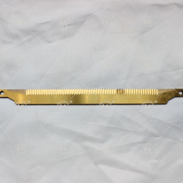 18mm TiN Coated Toothed Blade Serrated Blade For Film Plastic Packing