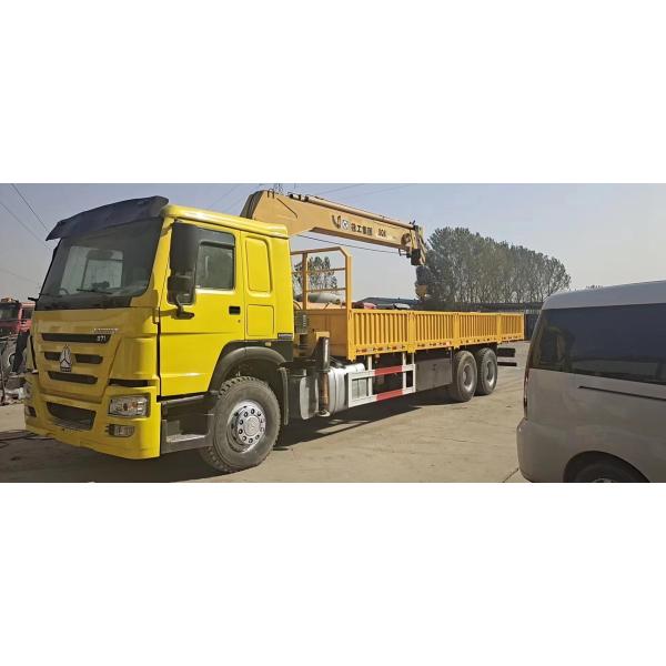HOWO 371 grúa de camión usada grúa móvil confiable 6x4 exportada de China