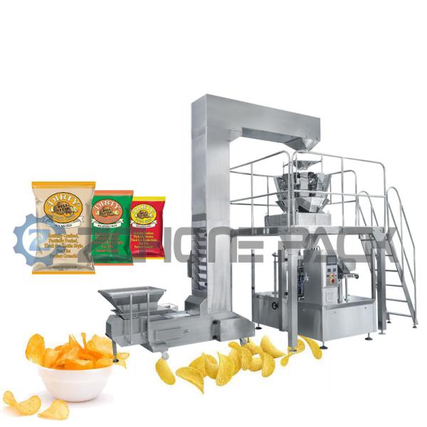 O produto comestível de aço inoxidável totalmente automático de máquina de embalagem dos malotes ensaca o equipamento de empacotamento