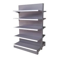 Rayonnage Gondole Métal Double Face pour Magasin avec Panneaux Perforés, 1900mm