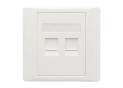 Single Port LAN Cable Rj45 Face Plate , 1 To 6 Ports Network Panel Cable Management Accessories