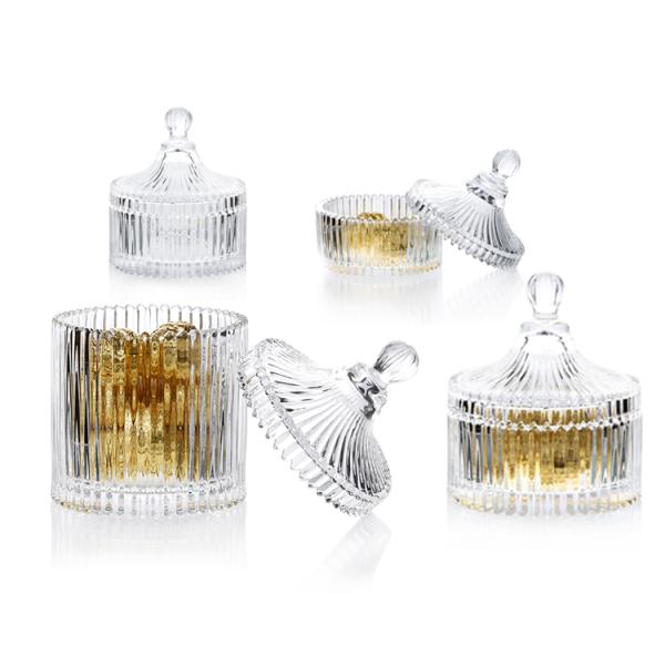 Старомодная многофункциональная винтажная стеклянная помадка раздражает простое прозрачное