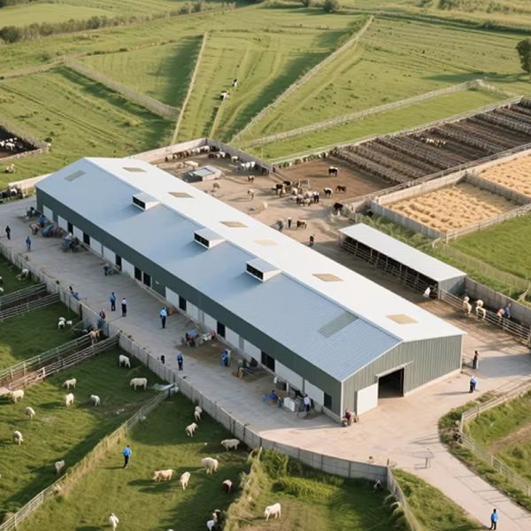 Professional Light Steel Structure Agricultural Farm Workshops Custom Poultry Farm House