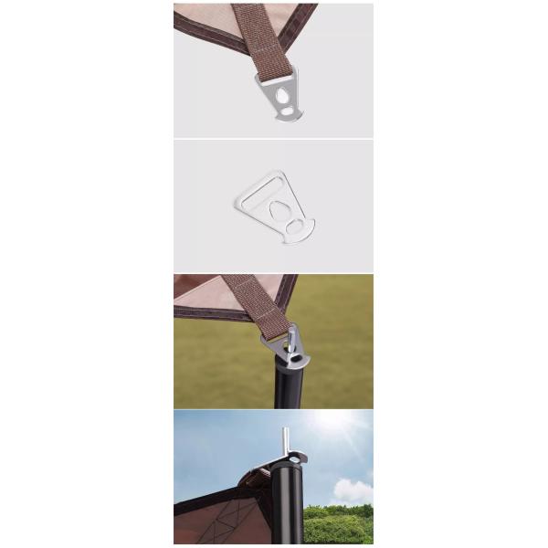 Tente extérieure à poteaux triangulaires à boucle à pièces de câbles à tirer