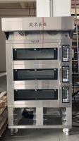 plataforma elétrica comercial 6 Tray Oven do forno 3 da plataforma de 11kw 300c 18