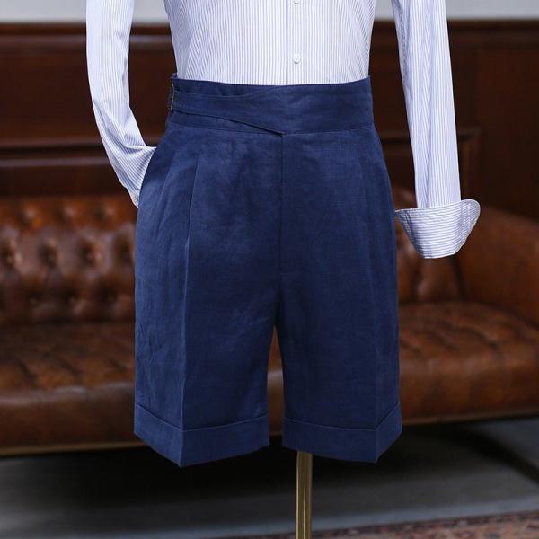 Легко дышащие мужские шорты высокая талия свободные косые летние штаны брюки