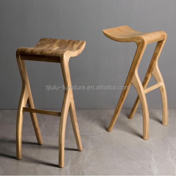 High Chair Counter Bar Stools Bar Chair Solid Wood Stool  L-59