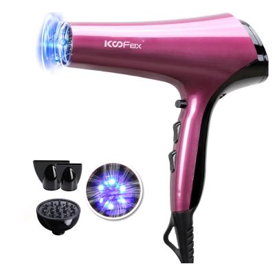 Ajuste iônico do secador de cabelo 2Speed do poder superior do motor de C.A. 2000w 3Heat