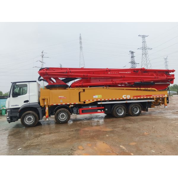 used 2020 SANY 56m Concrete Pump Truck Mercedes Chassis Like New So beatiful  Low Working Hours