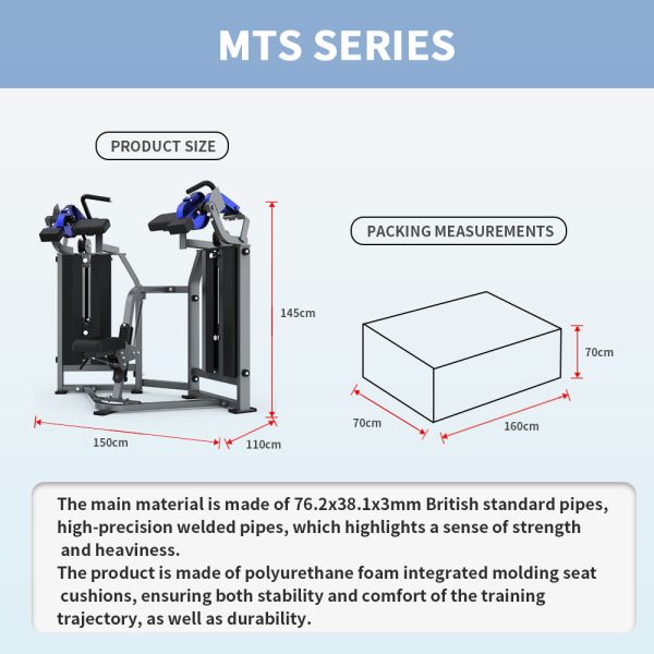 Low Vibration Belt Transmission Biceps Machine Biomechanical Arm Shaping Gear