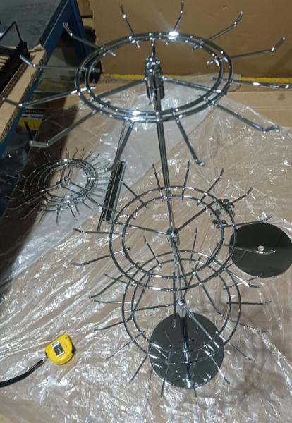 3 Tier Revolving Counter Display Rotating Countertop Display Easy To Assemble