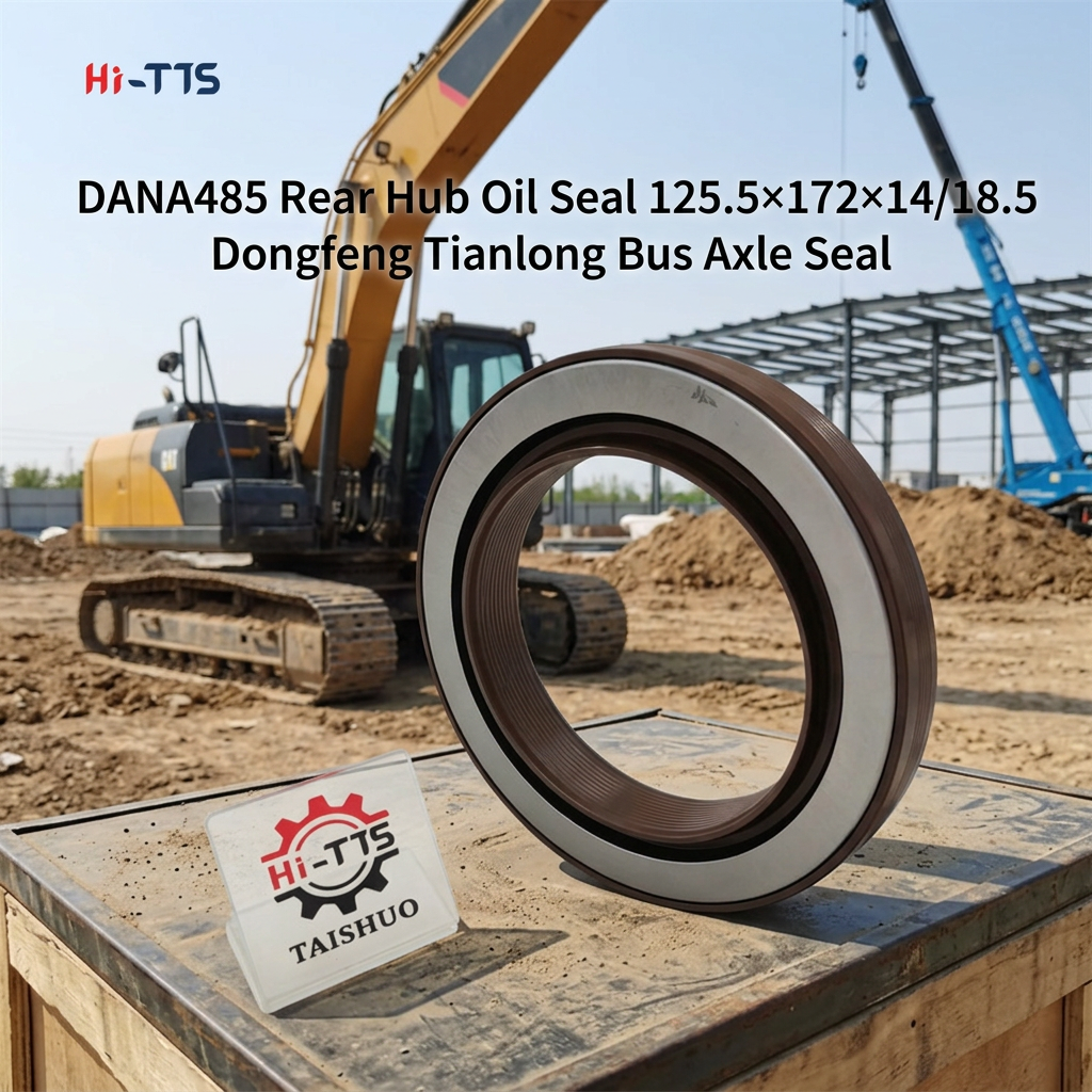 DANA 485 Rear Hub Oil Seal OE 3104081-ZM01A Size 125.5×172×14/18.5 For Dongfeng Tianlong Tianjin Heavy Truck & Passenger Bus Rear Axle Replacement Seal