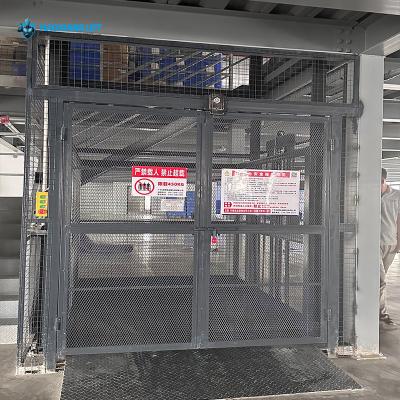 Système de levage élévateur hydraulique industriel pour palettes de fret pour entrepôt