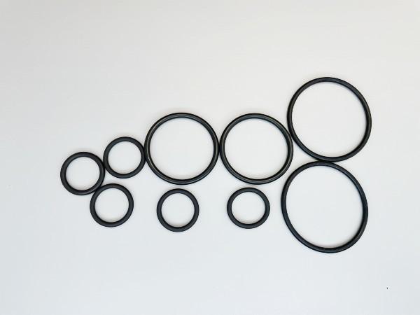 Silicone Oil NBR O Rings Seals Black Color Wear Oil Resistance