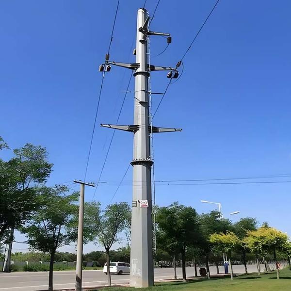 Hot-dip Galvanized High Voltage Power Electric Transmission Line Pole Electrical Equipment