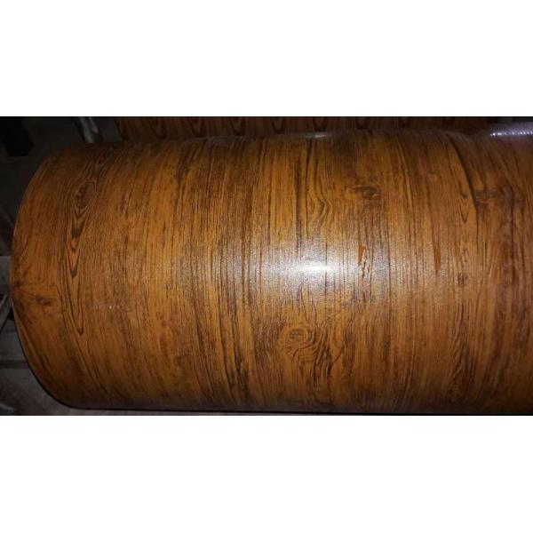 Текстурированные деревянные зерновые стальные катушки предварительно окрашенные стальные катушки AZ1565 Стенная облицовка Использование HDP 30 лет гарантия