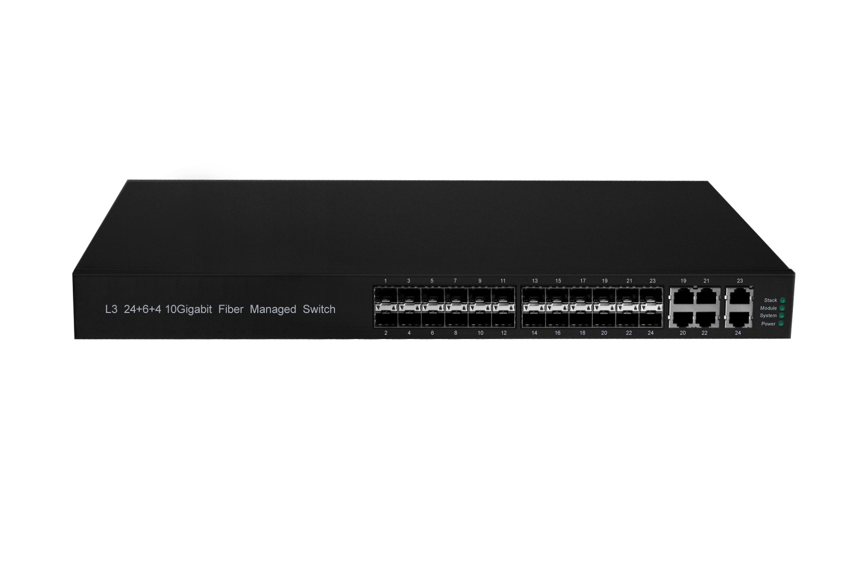 Волокно переключателя L3 10Gigabit оптического волокна фабрики OEM/ODM управляло портом SFP и 6 переключателя 24 комбинированным