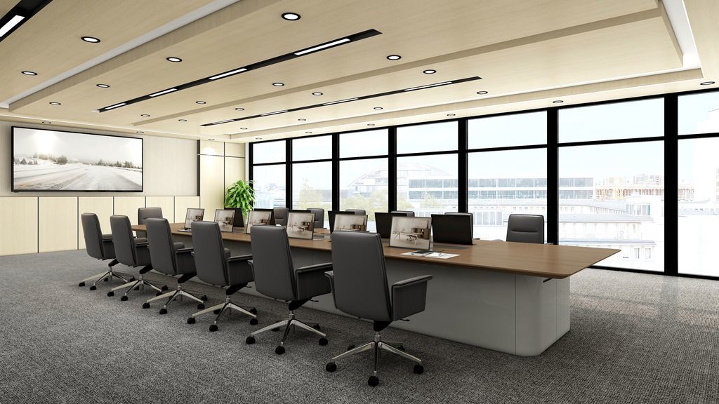 Bespoke Customization Boardroom Conference Table With Power Outlets