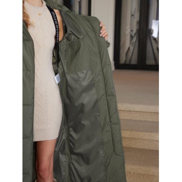 115 cm de longitud Mujeres Largas chaqueta Colores oscuros Invierno Calor Grafeno línea de auto calefacción Resistente al clima Anclado Baja de las rodillas Largo