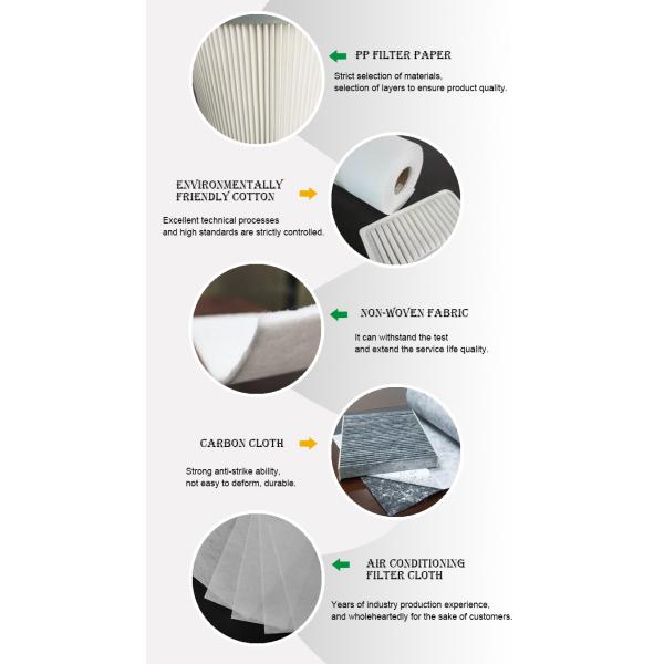 White Cotton 3mm Thickness Filter Material For Toyota Air Filter Making