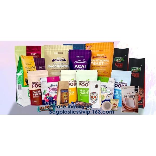 Recycled Eco Friendly Corn Starch k Stand Up Food Packaging 100% Compostable Biodegradable Plastic Pouch Bag