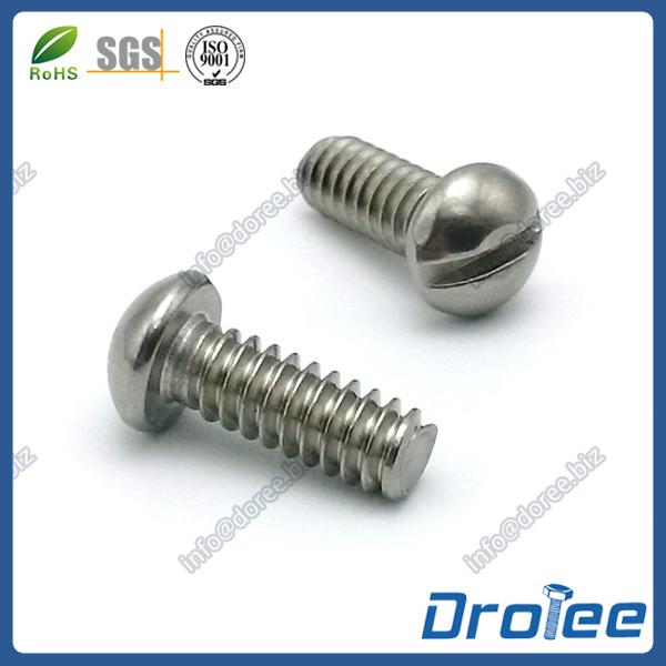 18-8 / 304/316 Stainless Steel Slotted Round Head Machine Screw