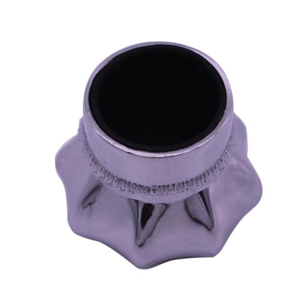 Крышка духов сплава цинка дизайна уникальная кристаллическая, крышка кроны металла формы цветка