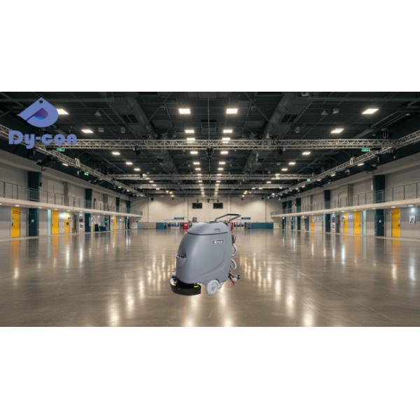 Industrial Floor Scrubber Specifically Designed For Cleaning Exhibition Halls