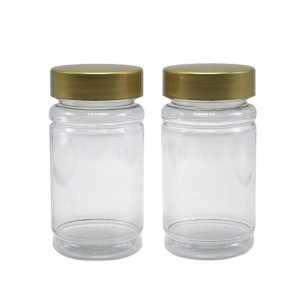 PET Collar 120ml Bamboo Shape Plastic Bottle Screw Cap for Pill Capsule Tablet Medicine Supplement