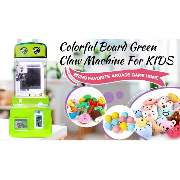 Green New Mini Fire Truck Toy Automatic Vending Machine Coin-operated Fun Doll Machine