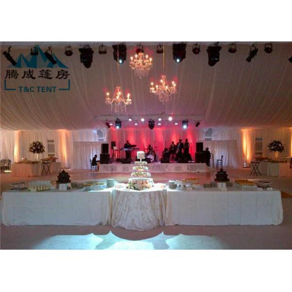 Big 20x30M Waterproof Outside Party Tents , Zinc Powder Coated Steel Canopy Wedding Tent