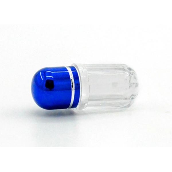 One Grain Pack Health Product Packaging Bottle , Plating Cap PET Plastic Bottle