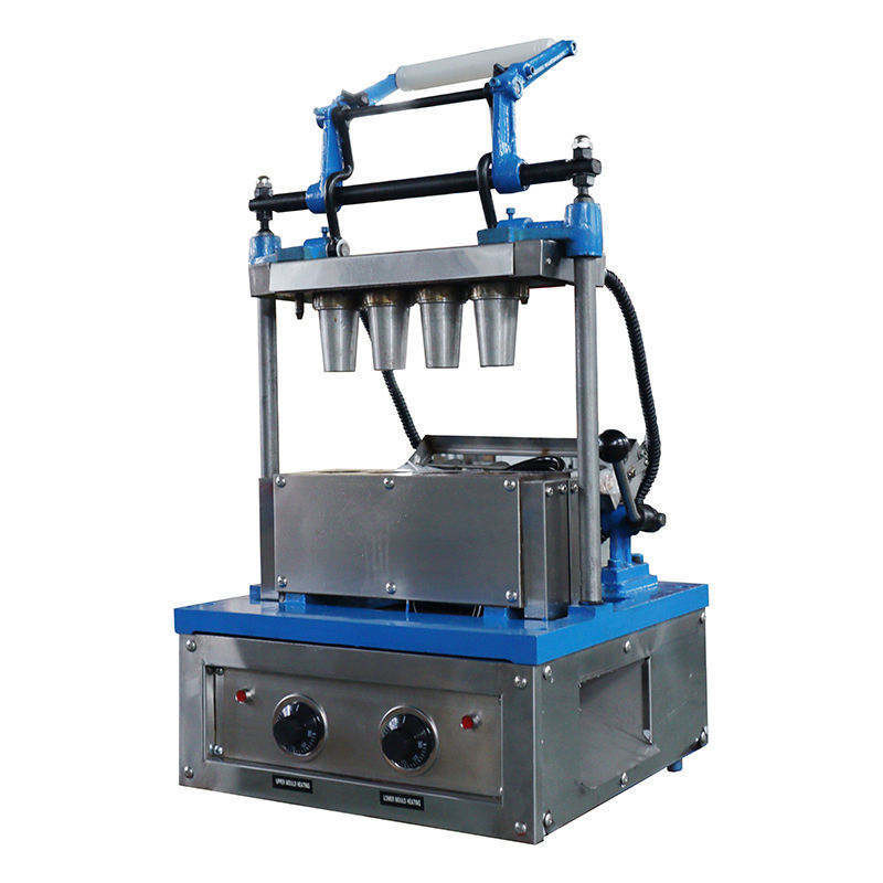 Simple Commercial Operation Ce Certified Small Waffle Ice Cream Cone Egg Rolls Machine