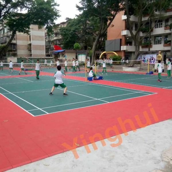 Customized Durable Interlocking Sport Court Gym Flooring Basketball Court Tiles Outdoor