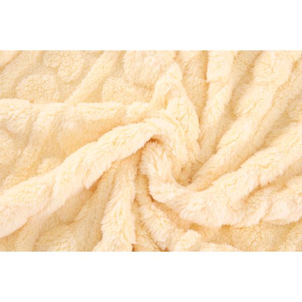 New Arrive Soft 100 Polyester Cotton Jacquard Fleece Fabric for Shoes Men Womens Clothing Blankets for Winter