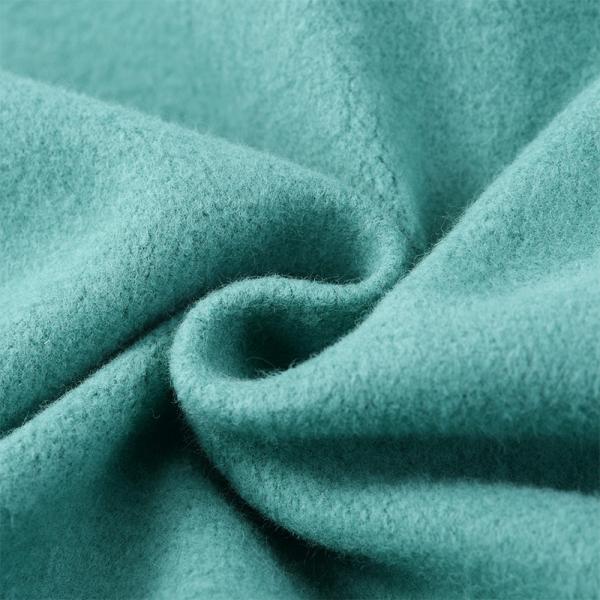 Pure Green Cotton Spandex Hoodie Autumn Fuzzy Oversized Pullover