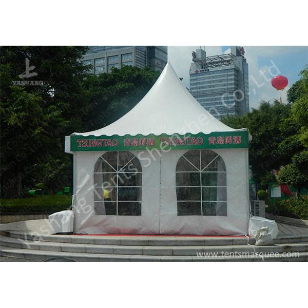 Outside White Durable High Peak Tents , 4M X 4M Aluminum Structure Tent