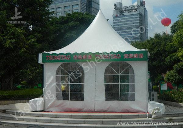 Outside White Durable High Peak Tents , 4M X 4M Aluminum Structure Tent