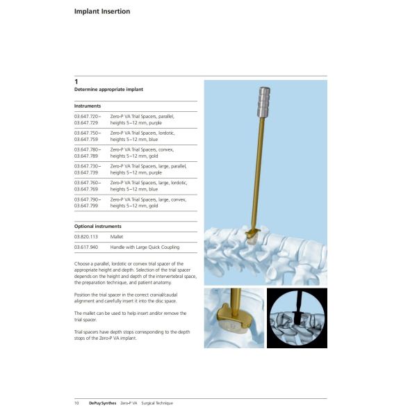 Sterilization 2 Screws Zero Profile Cage Anterior Cervical Cage Stand Alone CE Spinal Surgery