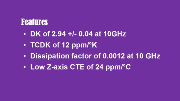 Rogers RT/duroid 6002 laminates combine ceramic-filled PTFE with low loss and low dielectric constant