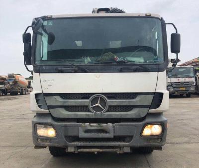 White Used Zoomlion Concrete Pump Truck 52m 4 Axles Euro3 14.256L