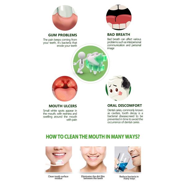 Acuñe el líquido sin alcohol del enjuague del sabor con el bolso 10ml de la bolsita