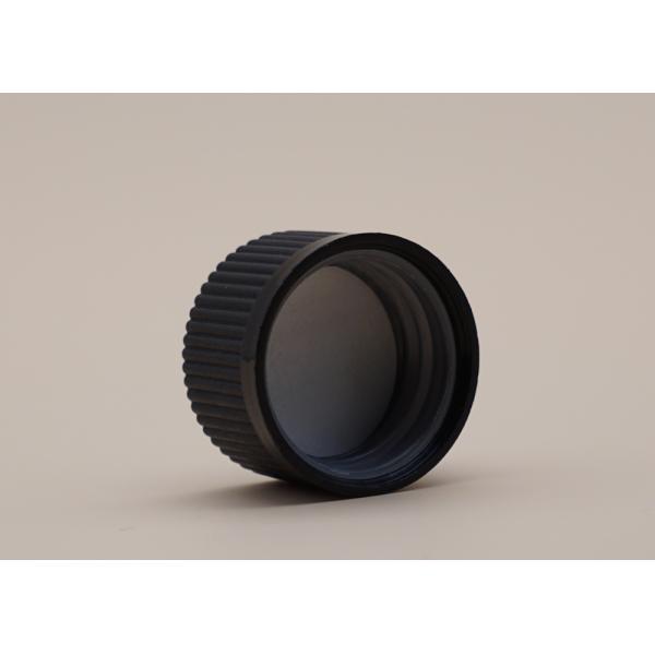 24 / 410 черных пластиковых завинчивых пробок, крышка доказательства ребенка с набивкой крышки давления