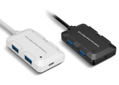 CUBO plástico de USB 3 do indicador do diodo emissor de luz do porto do computador 4 da mesa