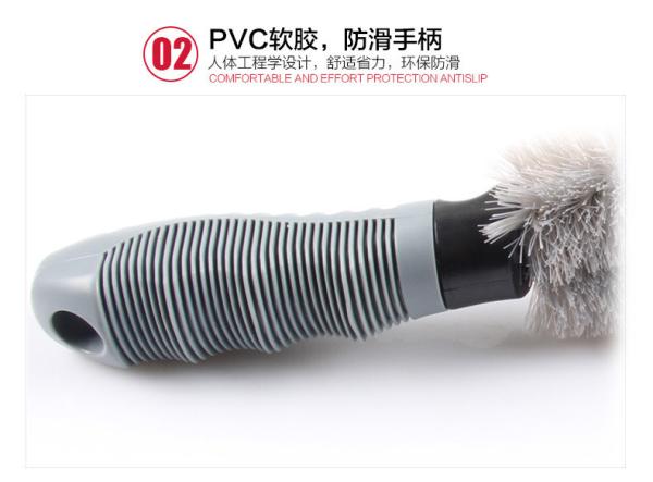 T Shaped Bent Handle SGS Car Wheel Cleaning Brush For Car Cleaning